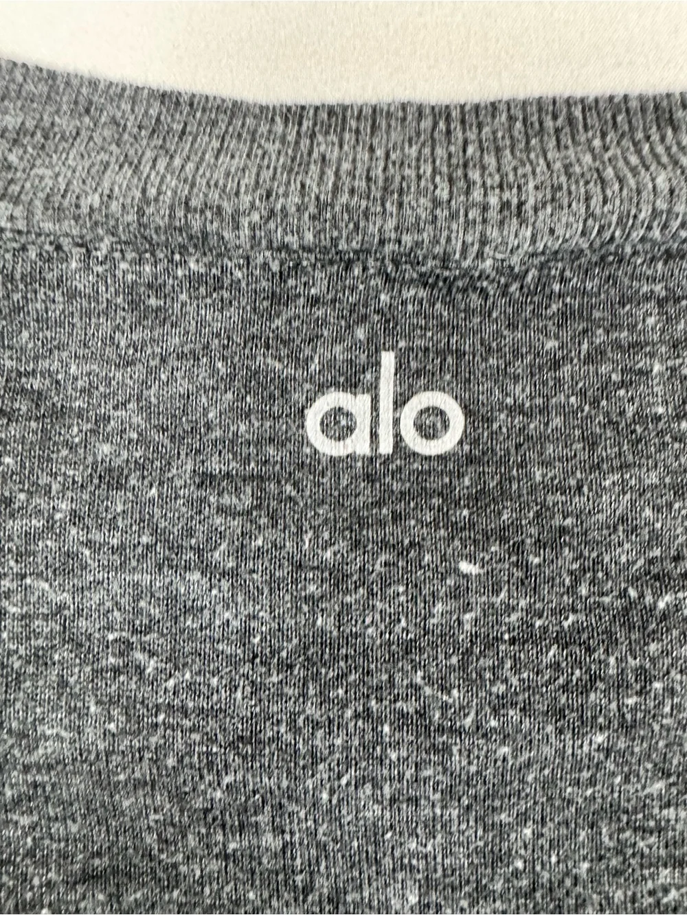 Alo Yoga Glimpse Crewneck Pullover Sweatshirt Gray Women’s L